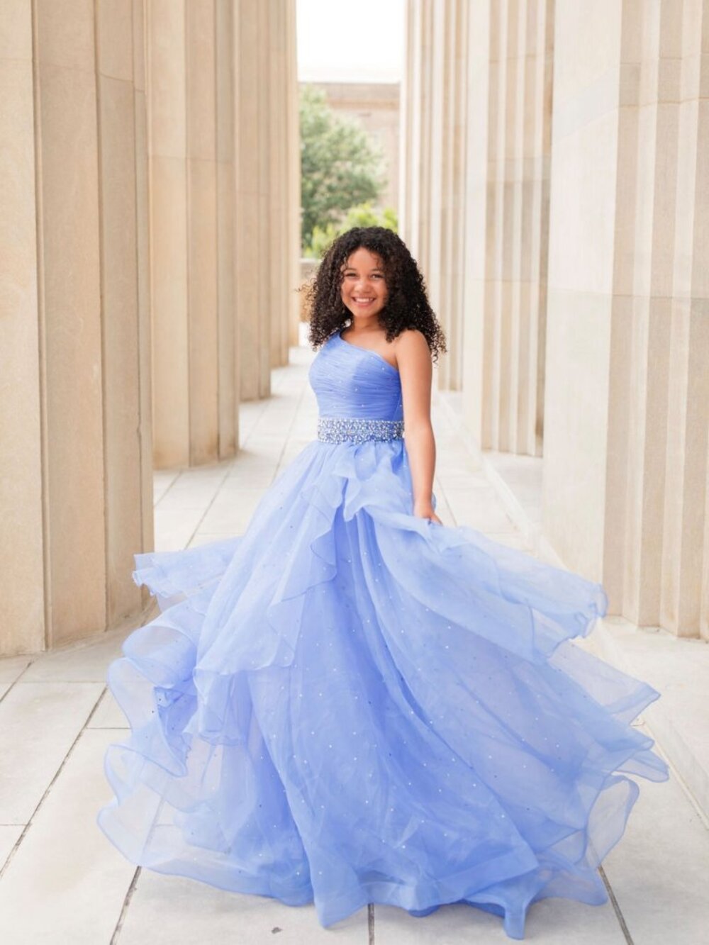 Beautiful Ava Presley Gown- Size 2- Periwinkle